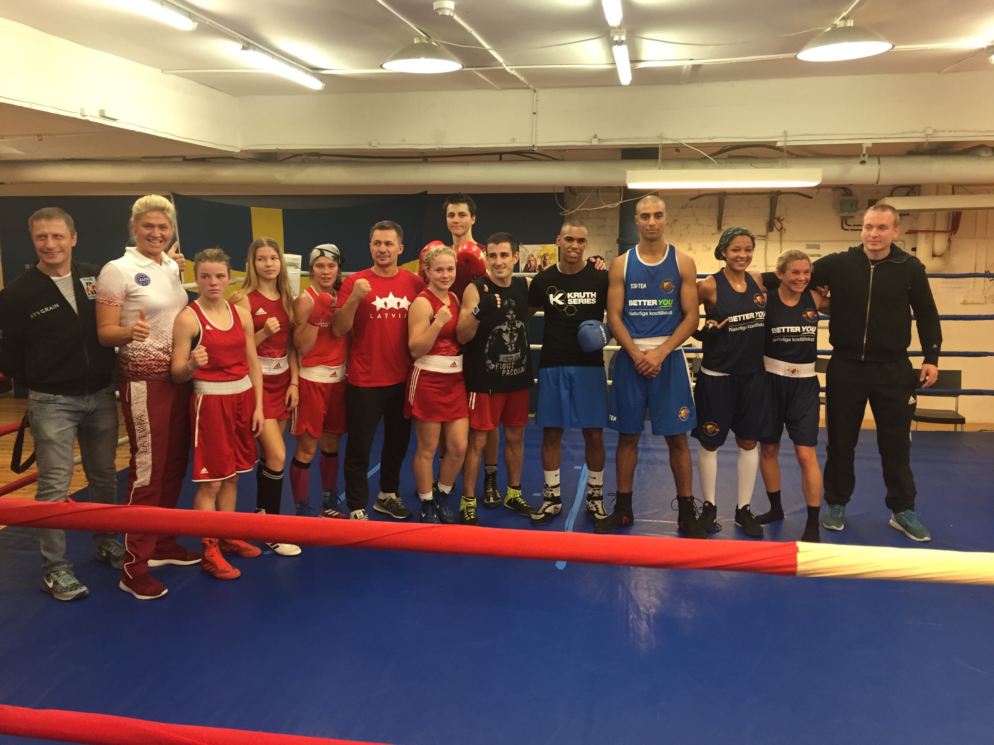 Matchsparring mot Lettländska landslagsboxare!