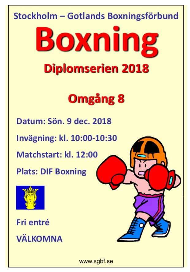 Diplomboxning hos Djurgården idag!