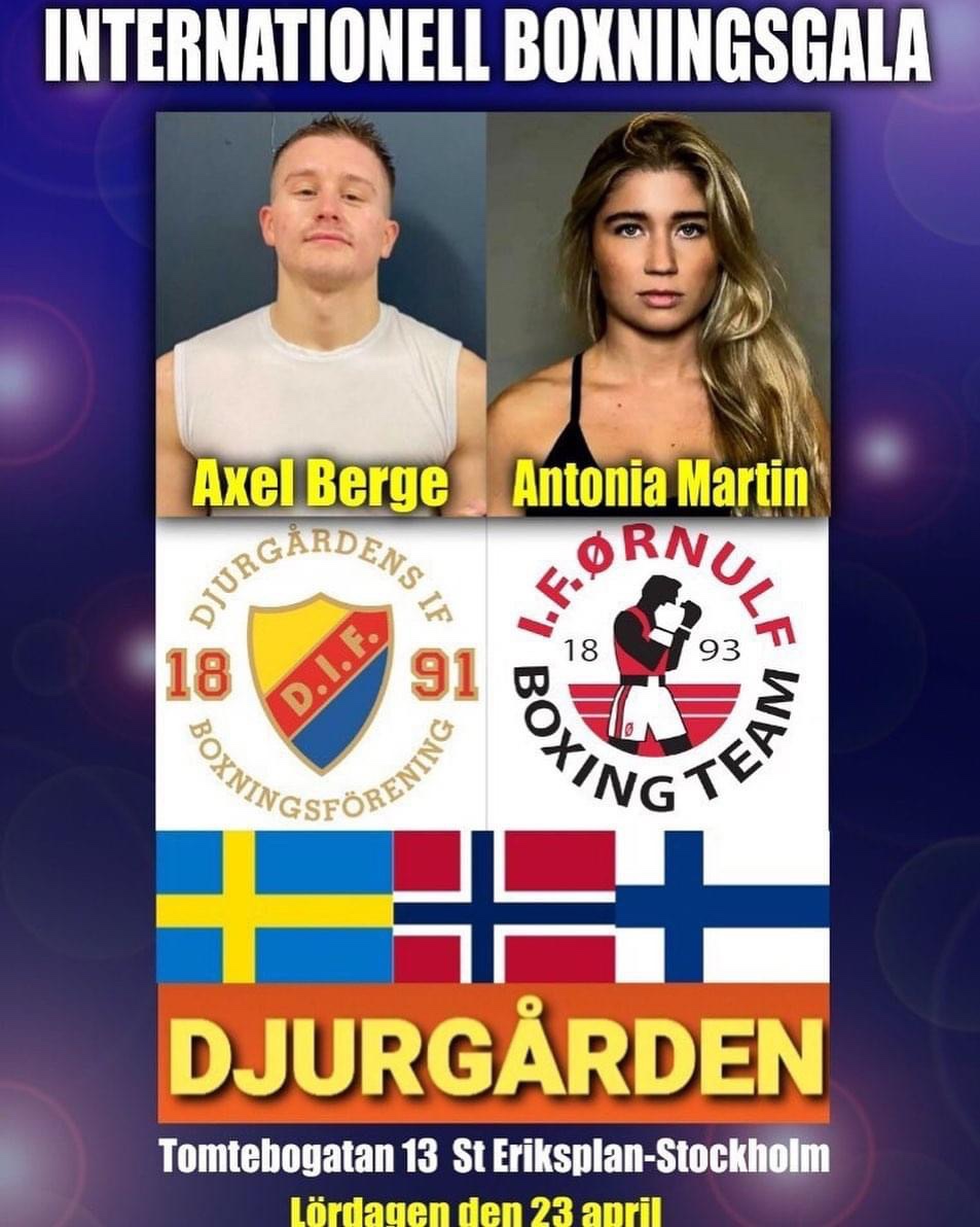 Boxningsgala hos Djurgården den 23 april