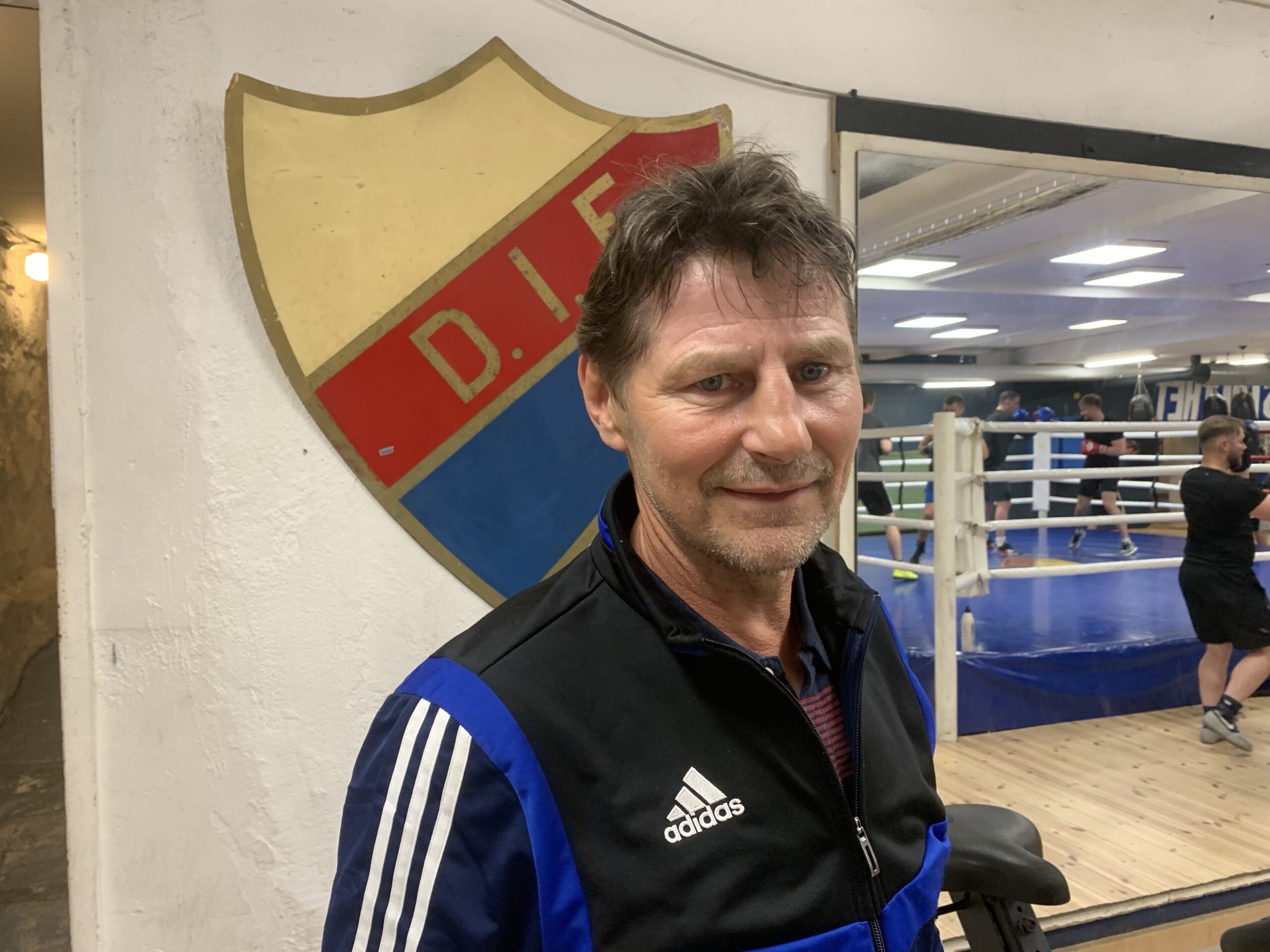 Kalervo Alanenpää på besök hos Djurgården Boxning