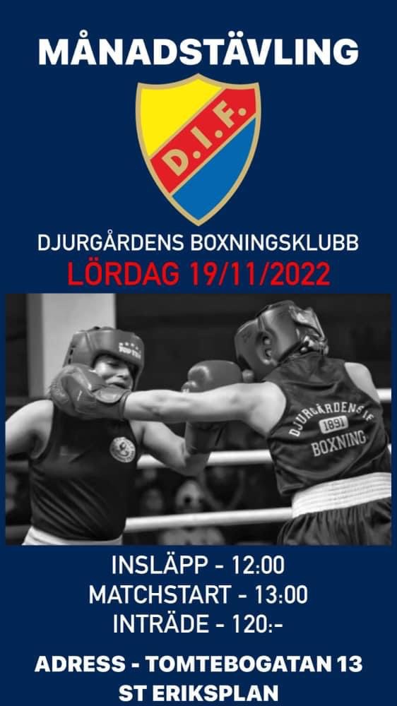 Boxningar lördag den 19 november