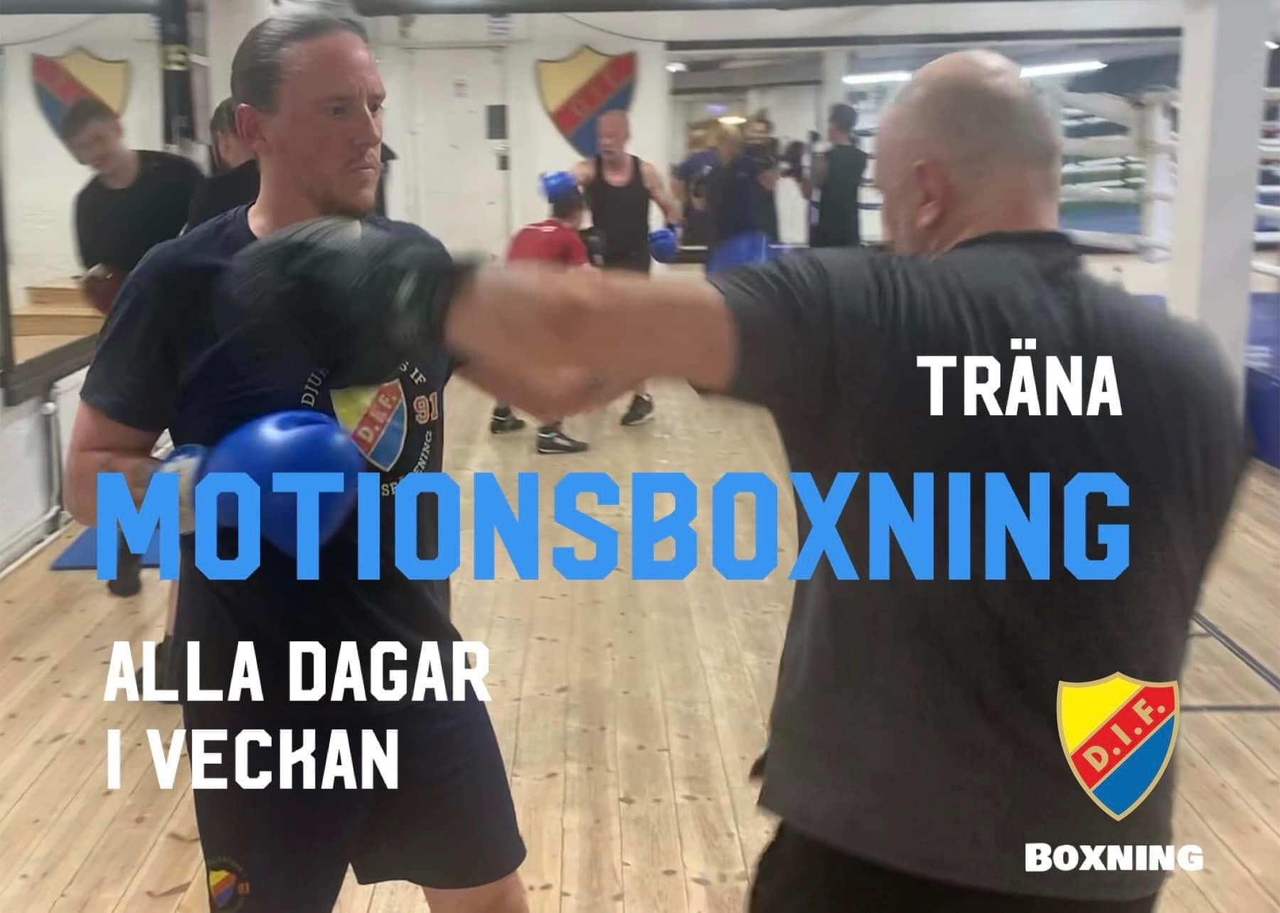 Träna motionsboxning