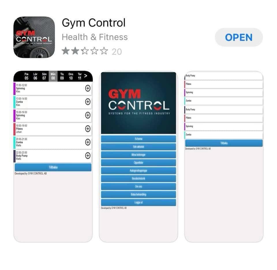 Ladda ner Gym Controls mobilapp